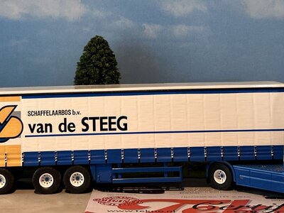 Tekno Tekno Volvo FH Glob. 4x2 met 3-as schuifzeilenoplegger GEBR. VAN DE STEEG