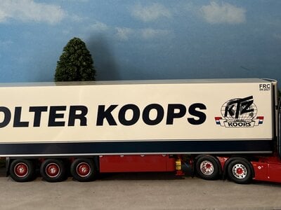 Tekno Tekno Scania Next Gen Highline 6x2 with 3-axle Schmitz reefer trailer WOLTER KOOPS
