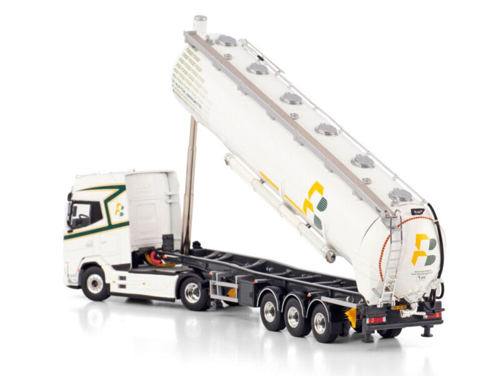 WSI WSI DAF XG+ 4x2 + 3 axle bulk container trailer HB BULKTRANSPORT