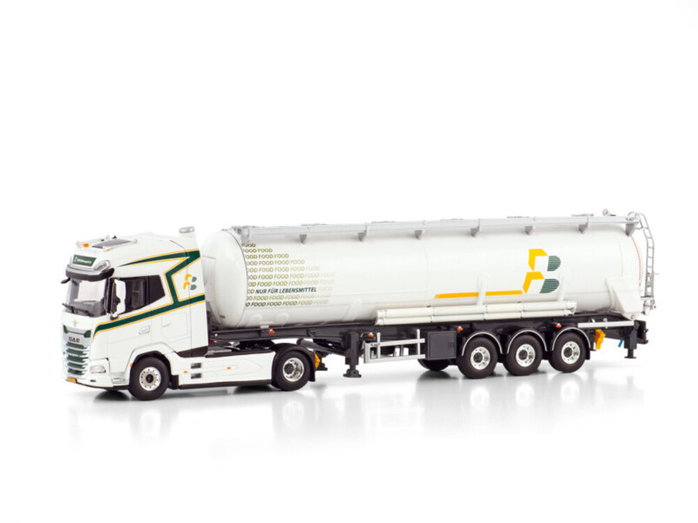 WSI WSI DAF XG+ 4x2 + 3 axle bulk container trailer HB BULKTRANSPORT