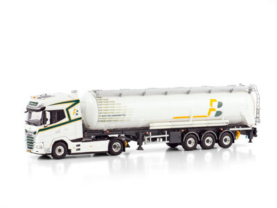 WSI WSI DAF XG+ 4x2 + 3 axle bulk container trailer HB BULKTRANSPORT