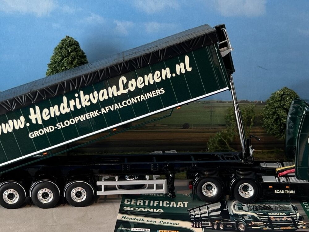 WSI Scania R Highline 6x2 + 3-axle volume tipper trailer WSI Scania R Highline 6x2 + 3-axle volume tipper trailer