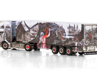 WSI WSI DAF XF Super Space Cab 4x2 with 3-axle reefer trailer HEIDE LOGISTIK