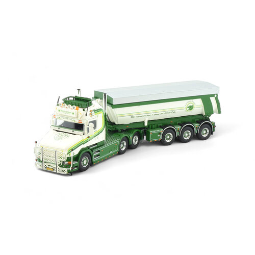 Tekno Tekno Scania Torpedo Highline with 3-axle tipper trailer PATRICK VD HOEVEN