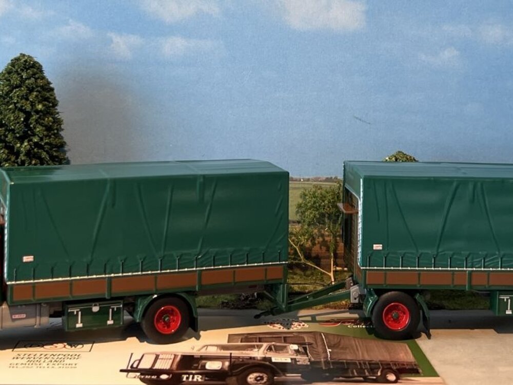 Tekno Scania 110 vabis super rigid truck with 2-axle trailer DSW