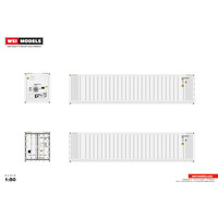 WSI Reefer container 40ft White Line