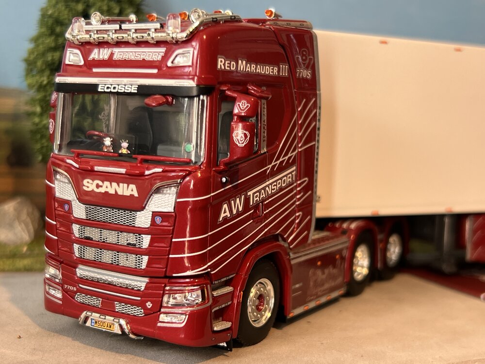 WSI WSI Scania S770 6x2 with 3-axle reefer trailer AW TRANSPORT JEDBURGH SCOTLAND