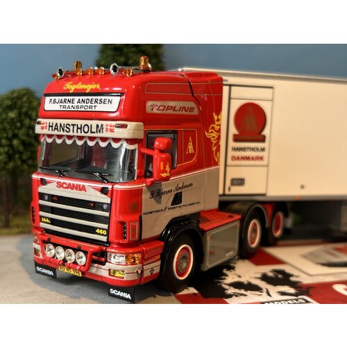 WSI WSI Scania 4-serie Topline 6x2 met 3-as koeloplegger P. BJARNE ANDERSEN