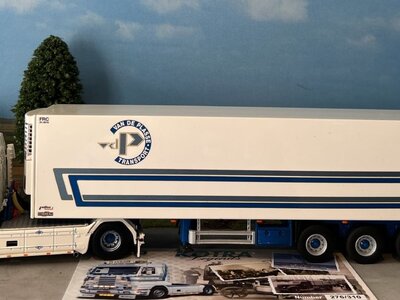 WSI WSI Scania 143M streamline 4x2 with 3-axle reefer trailer VAN DE PLASSE