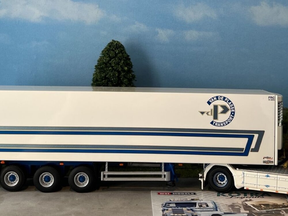 WSI WSI Scania 143M streamline 4x2 with 3-axle reefer trailer VAN DE PLASSE