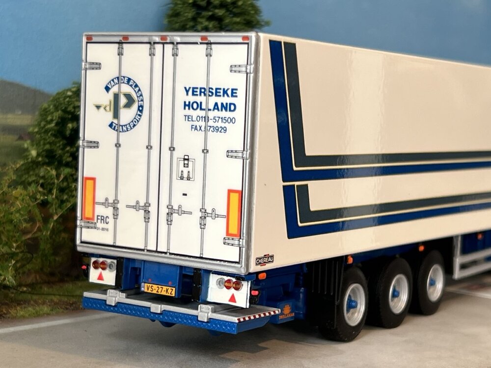 WSI WSI Scania 143M streamline 4x2 with 3-axle reefer trailer VAN DE PLASSE