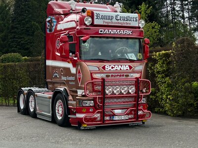 Tekno Tekno Scania R 6x2 with 3-axle Stas tipper trailer RONNY CEUSTERS