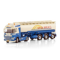 WSI DAF XF SH 4x2 with 3-axle animalfeed  bulk trailer VAN DE BRUG ELSPEET