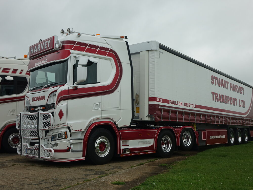 Tekno Tekno Scania Next Gen S-Highline with 3-axle curtainside trailer STUART HARVEY TRANSPORT