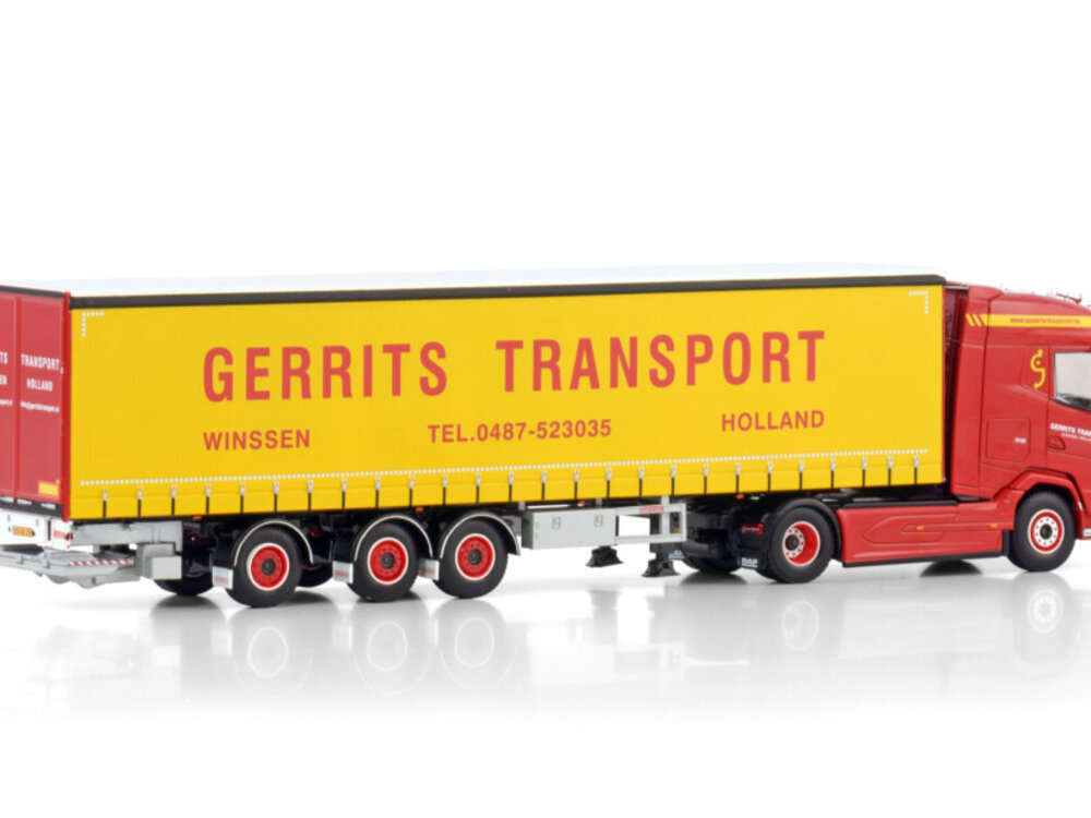 WSI WSI DAF XG 4x2 with 3-axle curtainside trailer GERRITS