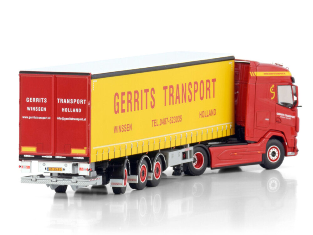 WSI WSI DAF XG 4x2 with 3-axle curtainside trailer GERRITS