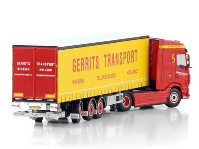 WSI WSI DAF XG 4x2 with 3-axle curtainside trailer GERRITS