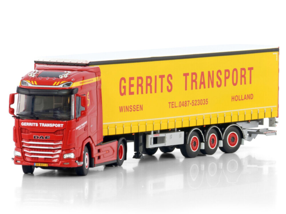 WSI WSI DAF XG 4x2 with 3-axle curtainside trailer GERRITS
