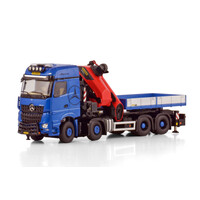 WSI Mercedes- Benz Arocs MP5 big space 8x4 met palfinger pk 1650 tec + jib demountable body PREMIUM LINE
