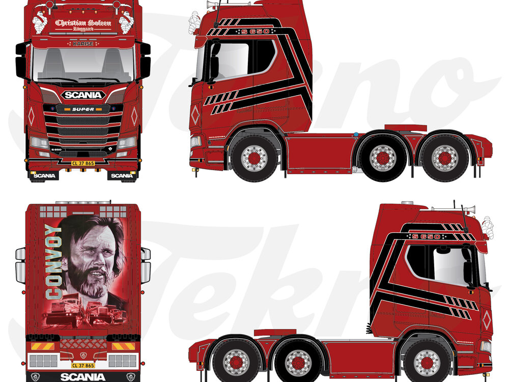 Tekno Tekno Scania Next Gen S650-V8 Highline 6x2 CHRISTIAN SOLEEN "CONVOY"