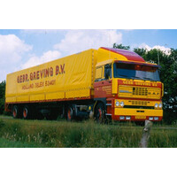 WSI DAF 3300 4x2 with 3-axle classic curtainside trailer GEBR. GREVING TRANSPORT