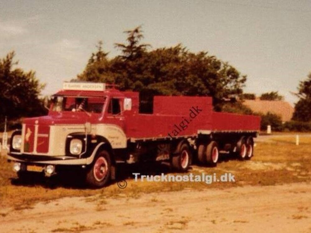 Tekno Scania L76 Vabis rigid truck with trailer P. BJARNE ANDERSEN