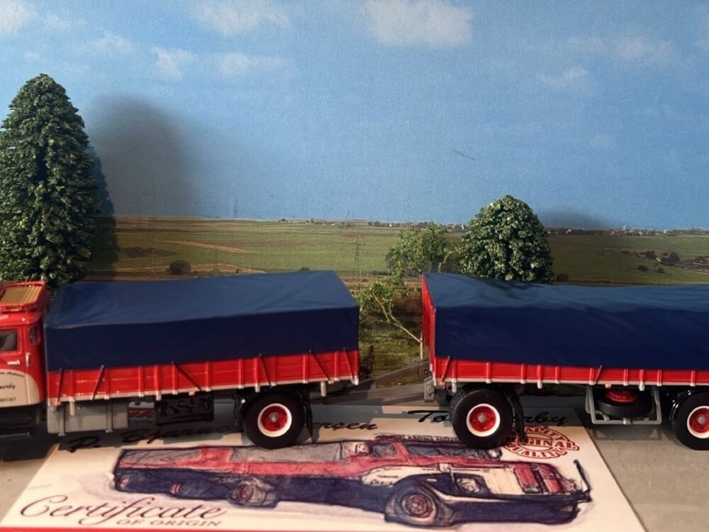 Tekno Scania L76 Vabis rigid truck with trailer P. BJARNE ANDERSEN
