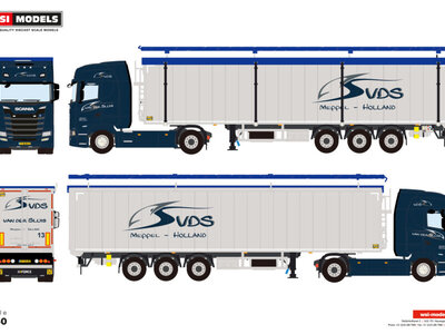 WSI WSI Scania S Highline 4x2 with 3-axle volume trailer VAN DER SLUIS TRANSPORT