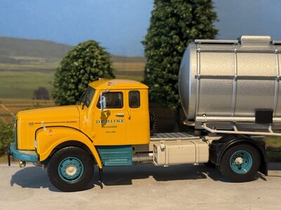 Tekno Tekno Scania Vabis with classic tanktrailer DE RIJKE