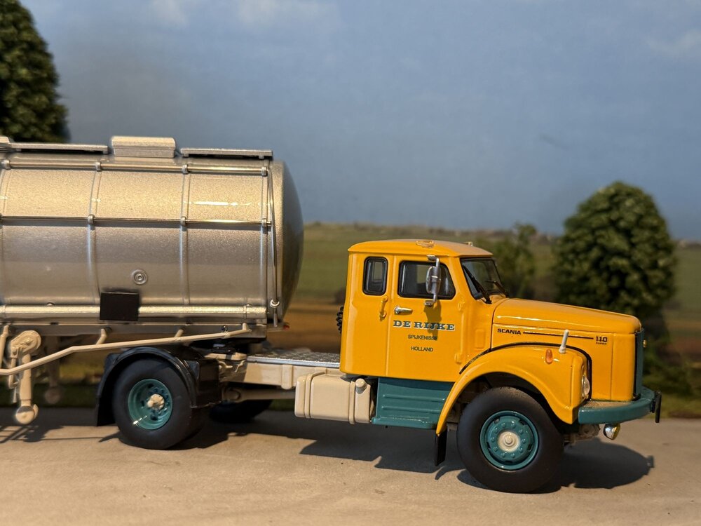 Tekno Tekno Scania Vabis with classic tanktrailer DE RIJKE
