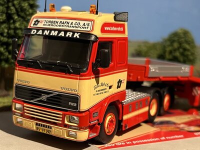 Tekno Tekno Volvo FH12 6x2 with 3-axle low loader TORBEN RAFN