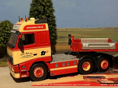 Tekno Tekno Volvo FH12 6x2 with 3-axle low loader TORBEN RAFN