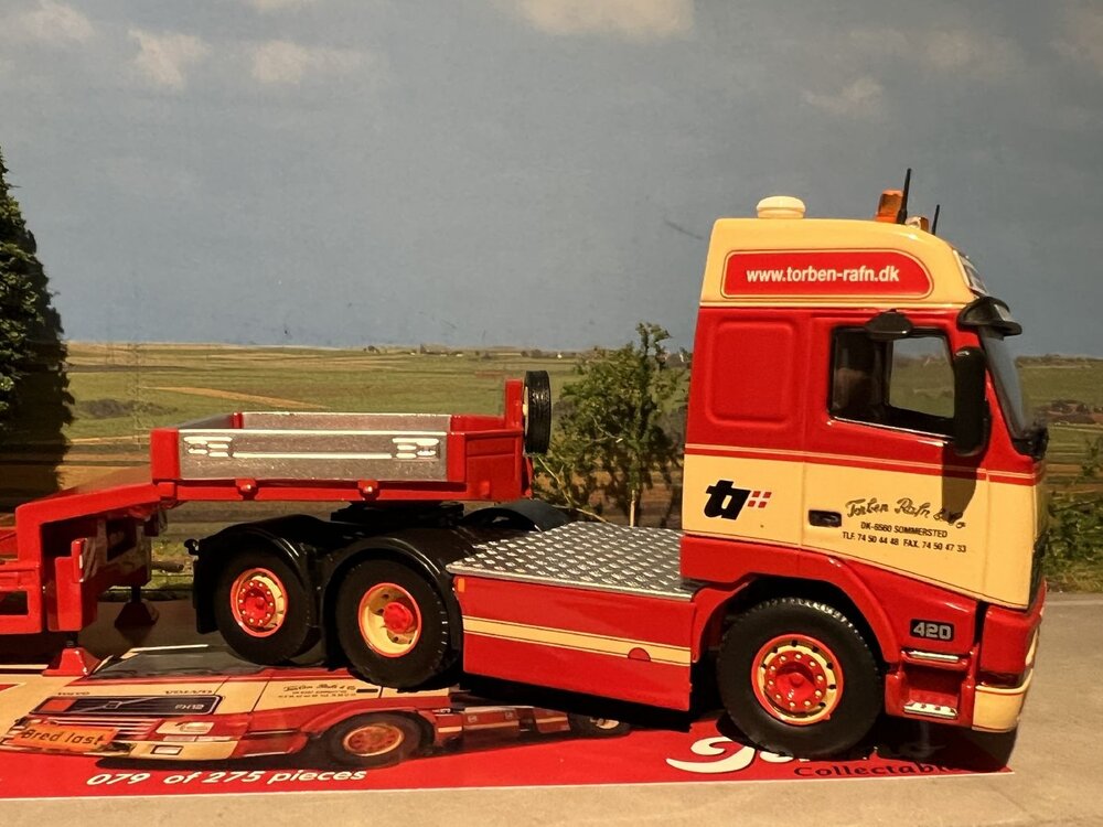 Tekno Tekno Volvo FH12 6x2 with 3-axle low loader TORBEN RAFN