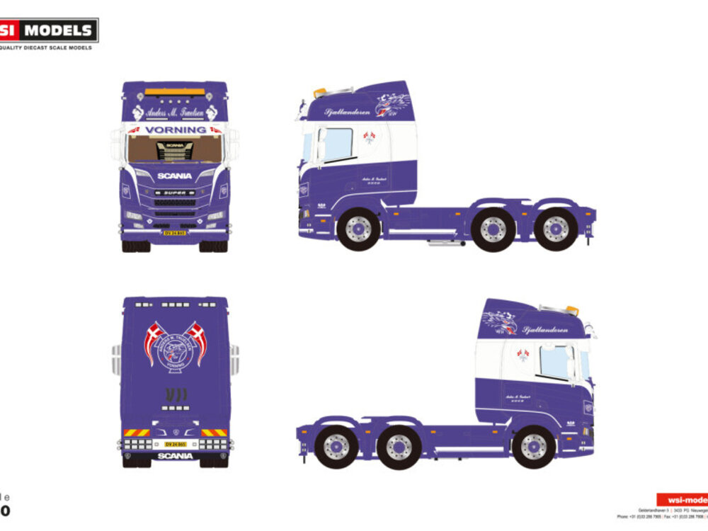WSI WSI Scania R Highline 6x2 ANDERS M. TRUELSEN