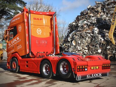 WSI WSI DAF XG+ 6X2 with 3-axle tipper trailer G-LOCK METAL PROCESSORS NORTH WALES