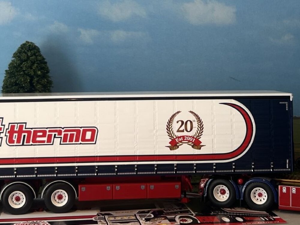 Tekno Tekno Scania next gen 6x2 with 3-axle curtainside trailer PWT PETER WOUTERS TRANSPORT