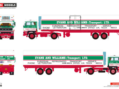 WSI WSI DAF 2800 4x2 met 2-as classic koeloplegger EVANS & WILLIAMS