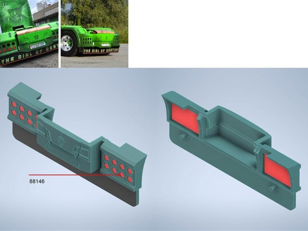 Tekno Tekno Scania Next Gen 660S Highline with 3-axle reefer trailer MULLER "INDIANA JONES"
