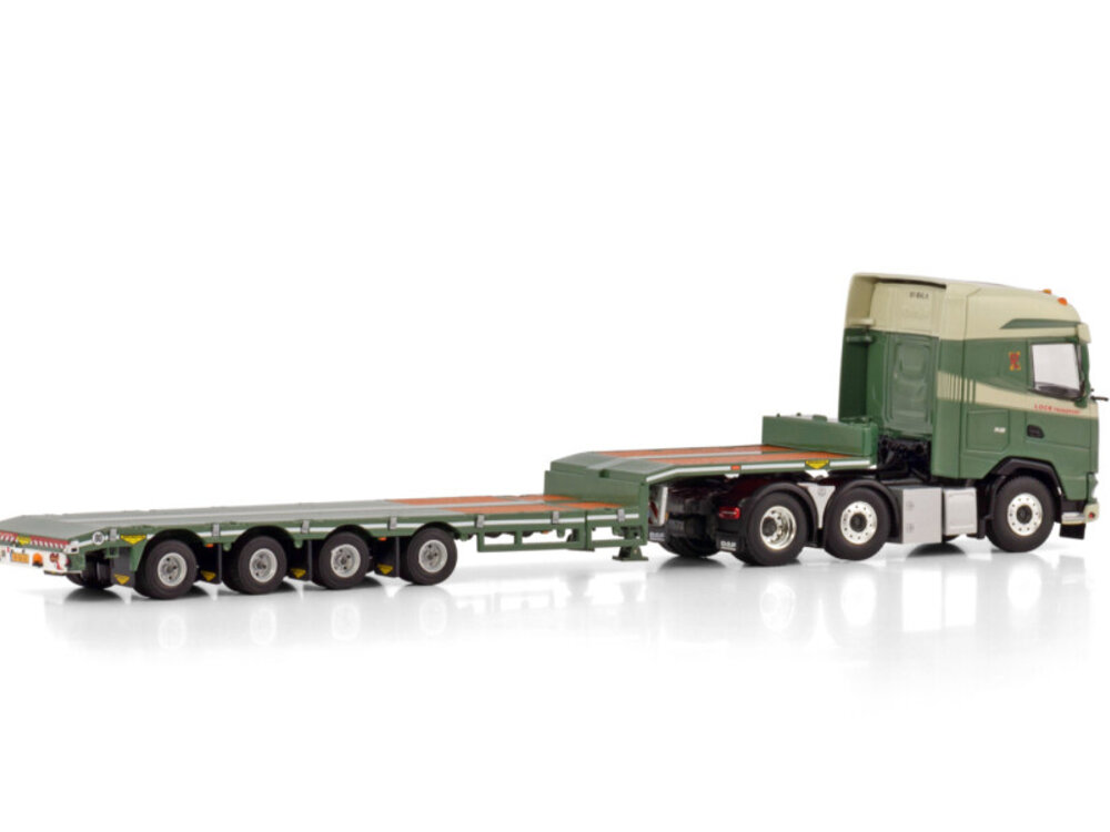 WSI WSI DAF XG 6x2 twin steer + 4-assige semi diep lader LOCK TRANSPORT
