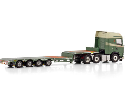 WSI WSI DAF XG 6x2 twin steer + 4-assige semi diep lader LOCK TRANSPORT