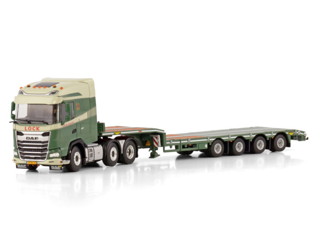 WSI WSI DAF XG 6x2 twin steer + 4-assige semi diep lader LOCK TRANSPORT