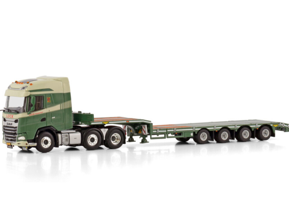 WSI WSI DAF XG 6x2 twin steer + 4-assige semi diep lader LOCK TRANSPORT