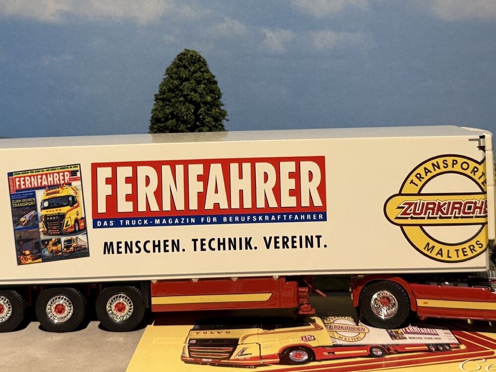 Tekno Tekno Volvo FH05 Globetrotter XL with 3-axle reefer trailer ZURKIRCHEN FERNFAHRER