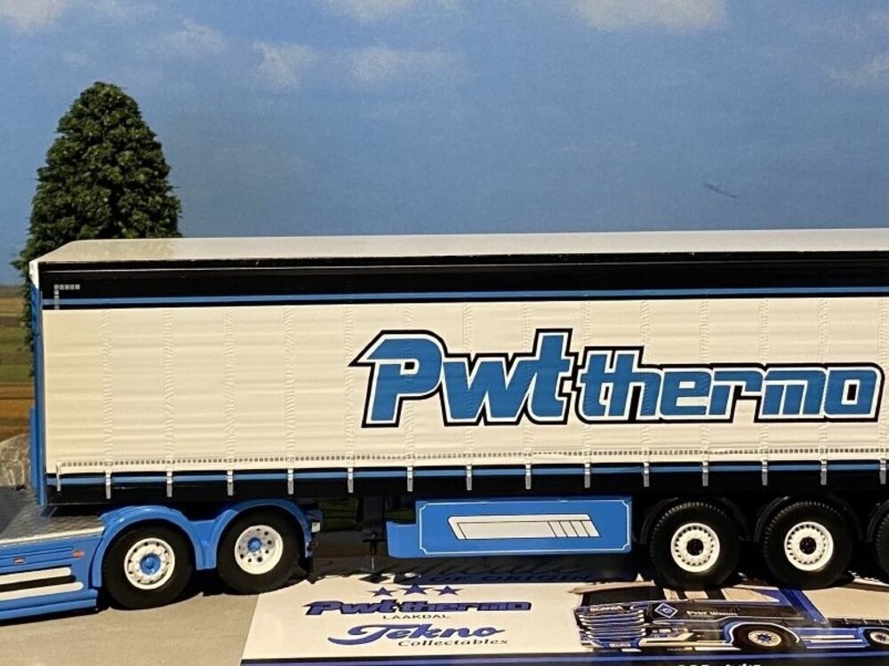 Tekno Tekno Scania R streamline with 3-axle curtainside trailer PWT