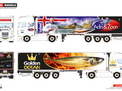 WSI WSI Scania S Highline 4x2 with 3-axle reefer trailer ADRI & ZOON