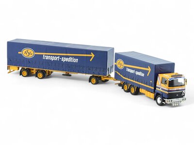 Tekno Ford Transcontinental motorwagen met aanhanger ASG