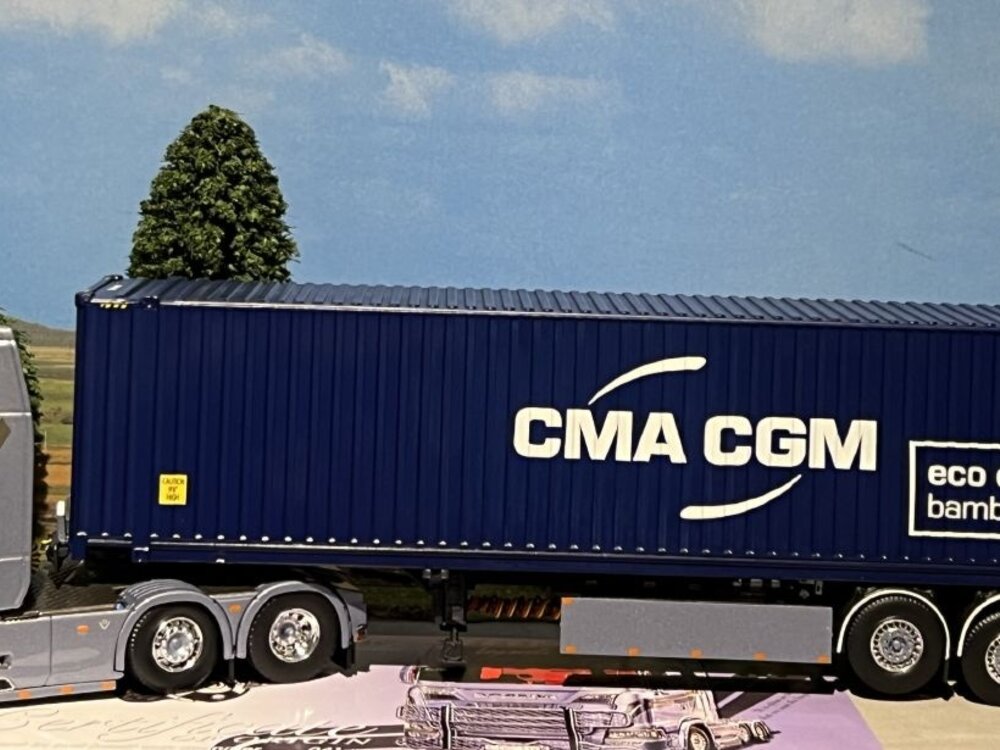 Tekno Scania Next Gen  S730 Highline + 45ft. container LEYSEELE