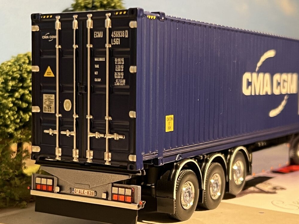 Tekno Scania Next Gen  S730 Highline + 45ft. container LEYSEELE