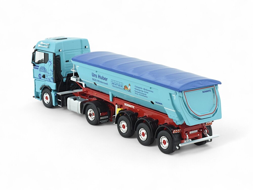 Tekno Tekno MAN TGX GM with 3-axle tipper trailer URS HUBER