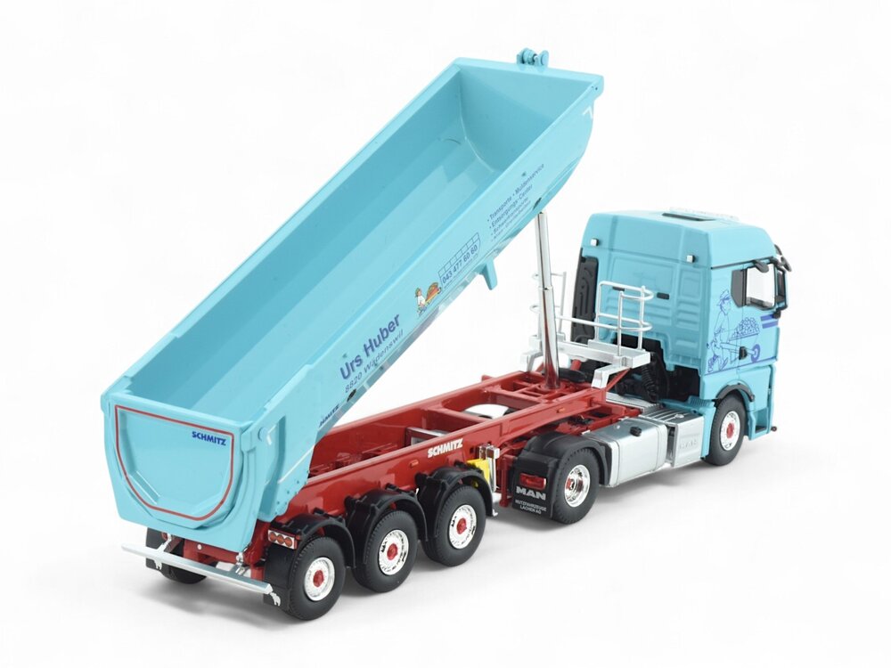 Tekno Tekno MAN TGX GM with 3-axle tipper trailer URS HUBER